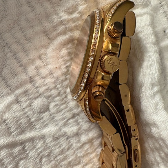 Michael Kors Gold Watch with Rose Dial